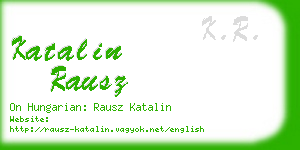 katalin rausz business card